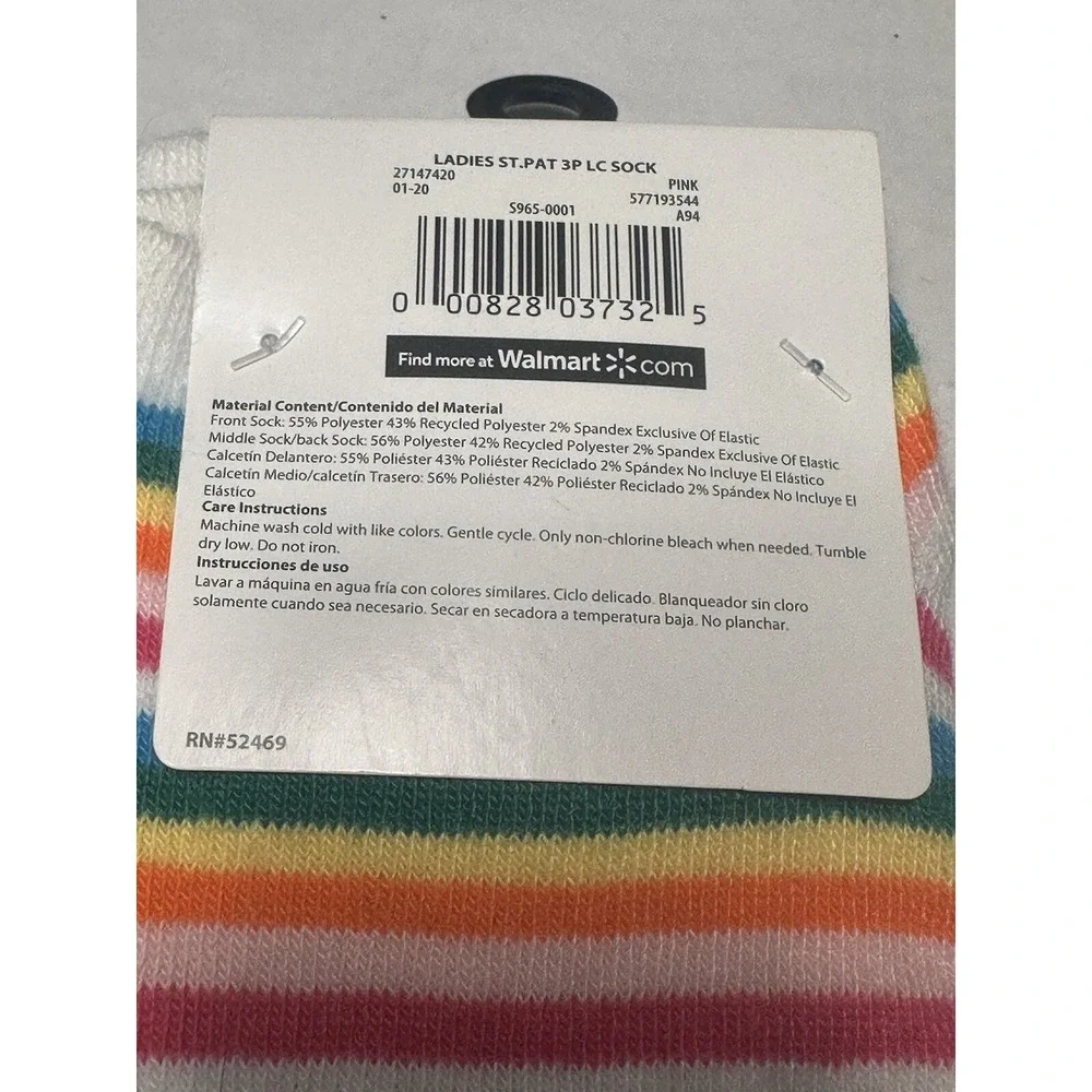 celebrate st patricks day womens low cut ankle‎ socks size 4-10